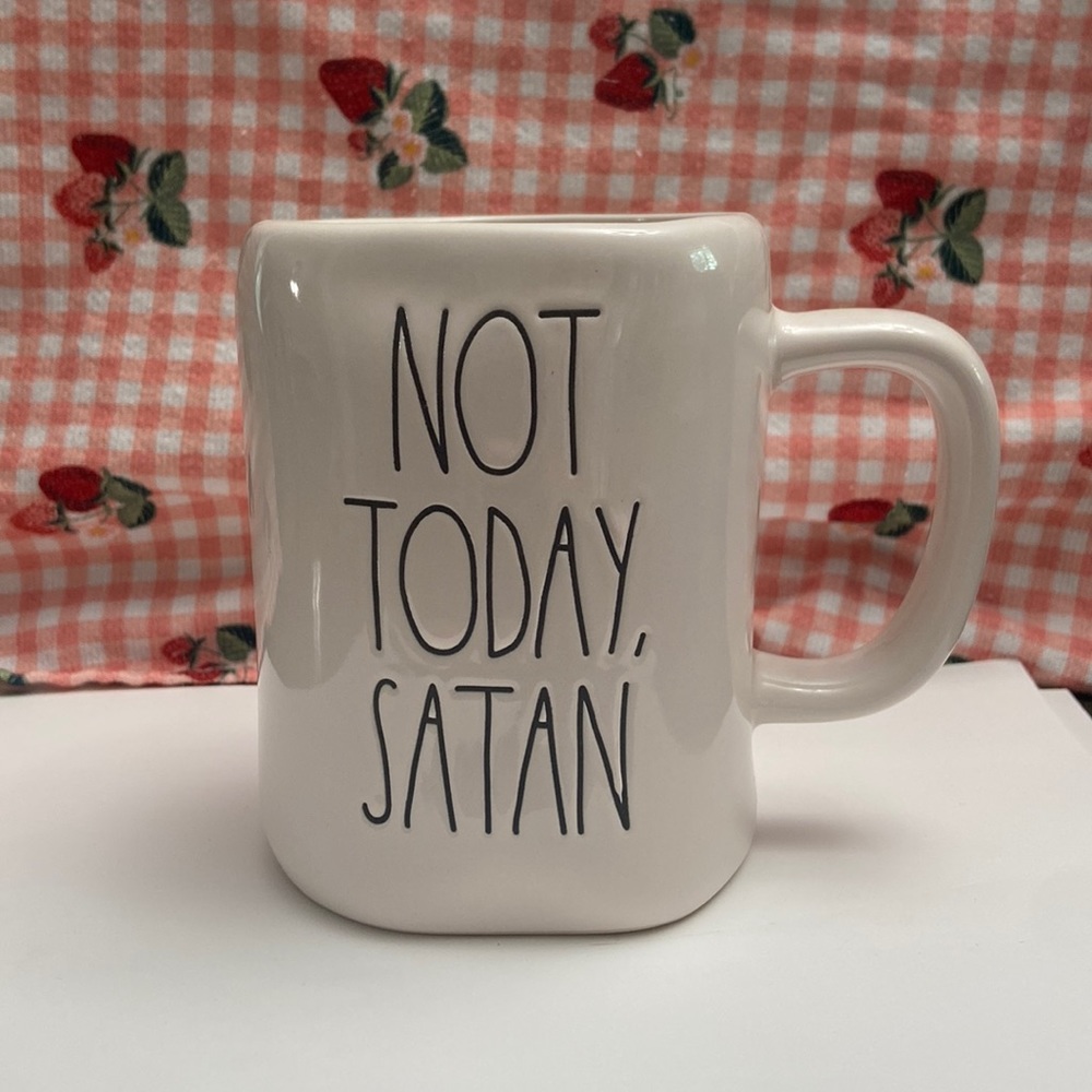 Rae Dunn not today satan mug